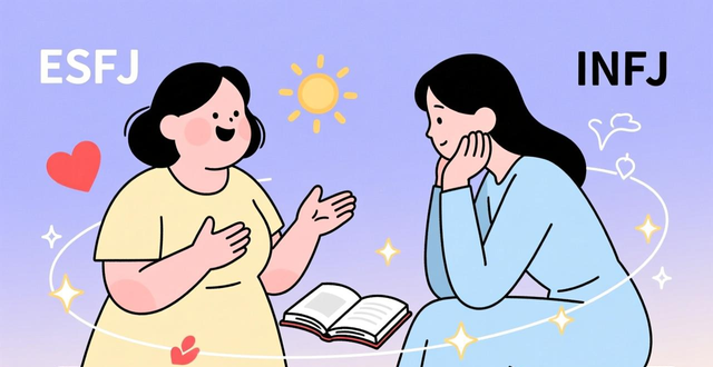 ESFJ和INFJ配对合适吗？性格互补分析与相处建议