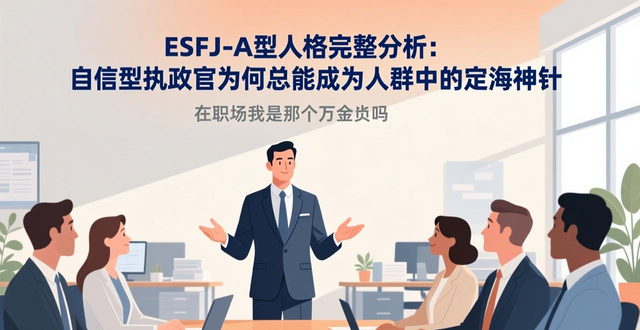 ESFJ-A型人格完整分析：自信型执政官为何总能成为人群中的定海神针
