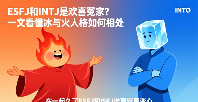esfj intj ESFJ和INTJ是欢喜冤家？一文看懂冰与火人格如何相处