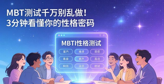MBTI测试千万别乱做！3分钟看懂你的性格密码