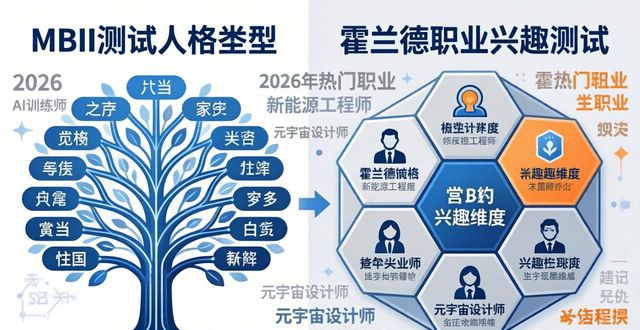 MBTI和霍兰德到底有啥区别 职场测试选哪个更准