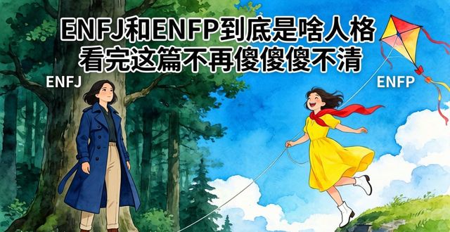 ENFJ和ENFP到底是啥人格 看完这篇不再傻傻分不清