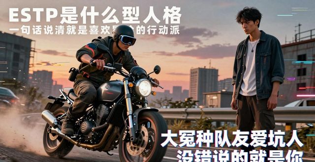 通俗直白点：**ESTP是什么型人格 一句话说清就是喜欢冒险的行动派**