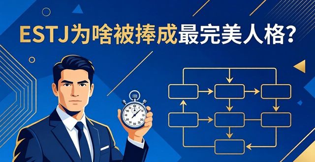 ESTJ为啥被捧成最完美人格？看完这5个优点我心服口服