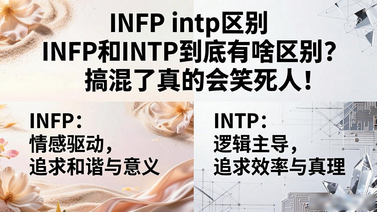 infp intp区别 INFP和INTP到底有啥区别？搞混了真的会笑死人！